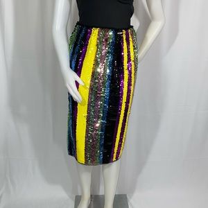 Colorful sequin skirt